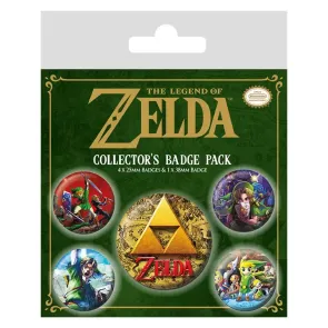 Legend of Zelda Ansteck-Buttons 5er-Pack Classics 