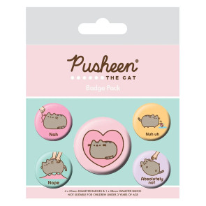 Pusheen Ansteck-Buttons 5er-Pack Pusheen Nah 