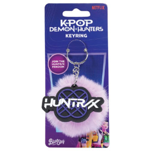 KPop Demon Hunters Pom Pom Schlüsselanhänger Huntr/x 