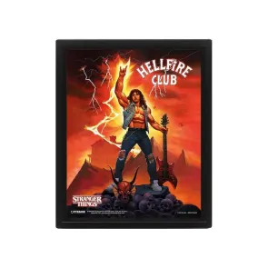 Stranger Things 4 3D-Effekt Poster Hellfire Tribute