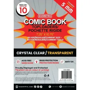 Evoretro Toploader für Comics 10er-Pack Silver