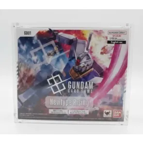 Evoretro Magnetisches Acryl Display Case für Gundam Card Game Booster Box Newtype Rising GD01