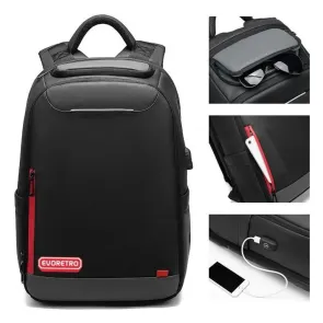 Evoretro Reiserucksack und Mini-Tragetasche Bundle Kit Schwarz