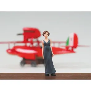 Porco Rosso Model-Kit mit Figur 1/48 Savoia S.21F Version 2 & Gina 
