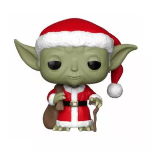 Star Wars POP! Vinyl Wackelkopf-Figur Holiday Santa Yoda 9 cm