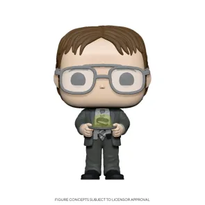 The Office US POP! TV Vinyl Figur Dwight w/Jello Stapler 9 cm
