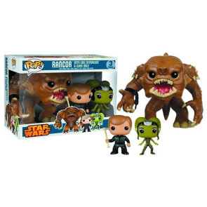 Star Wars POP! Vinyl Figuren Dreierpack Rancor, Luke Skywalker & Slave Oola 9 - 15 cm