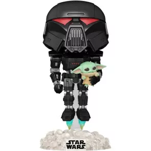 Star Wars: Mandalorian POP! Vinyl Figur Dark Trooper w/Child(GW) 9 cm
