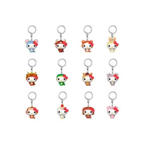 Hello Kitty Mystery Pocket POP! Vinyl Schlüsselanhänger 4 cm Animals Blind Box Display (12)