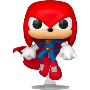 DC x Sonic the Hedgehog POP! Heroes Vinyl Figur Knuckles as Superman 9 cm