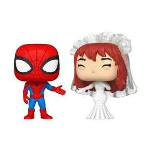 Marvel POP! Vinyl Figuren 2er-Pack Superhero Couples- SM & MJ 9 cm