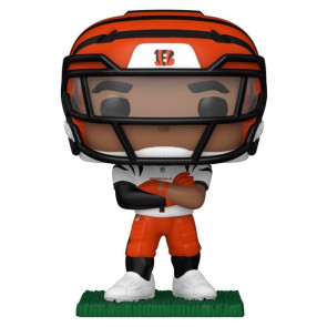 NFL POP! Vinyl Figur : Bengals- Ja'Marr Chase (clear visor) 9 cm