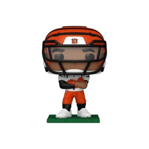 NFL POP! Vinyl Figur : Bengals- Ja'Marr Chase (clear visor) 9 cm