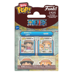 One Piece POP! Vinyl Figuren 2er-Pack Monkey D. Luffy & Nami 2 cm