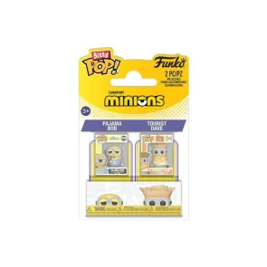 Minions POP! Vinyl Figuren 2er-Pack Pajama Bob & Tourist Dave 2 cm