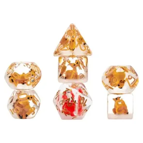 Weihnachts Resin Würfel Set Reindeer & Santa