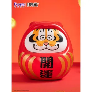I Am Not Fat Tiger Statue Alexander the Tiger Dharuma 20 cm