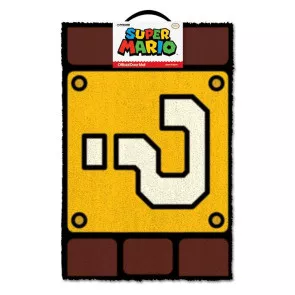 Super Mario Fußmatte Fragezeichenblock 40 x 60 cm