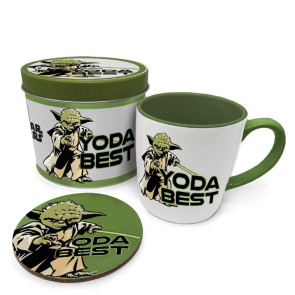 Star Wars Tasse mit Untersetzer Yoda Best