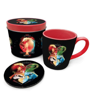 Harry Potter Tasse mit Untersetzer Crests