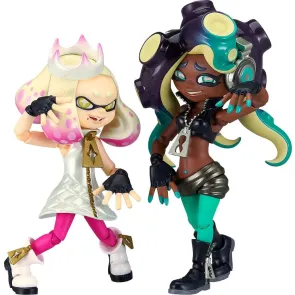 Splatoon 2 Figma Actionfiguren Off the Hook Pearl & Marina 9 - 10 cm
