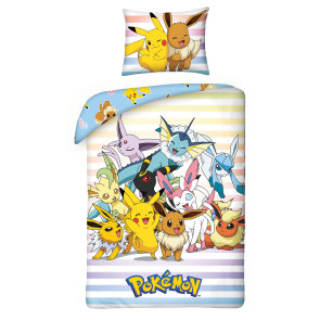 Pokémon Bettwäsche Pikachu, Evoli & Friends 135 x 200 cm / 80 x 80 cm