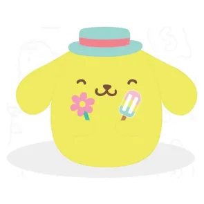 Sanrio Squishmallow Plüschfigur Hello Kitty and Friends Seize the Moment Pompompurin Popsicle 20 cm