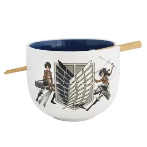 Attack on Titan Ramen-Schüssel mit Stäbchen Survey Corps 414 ml