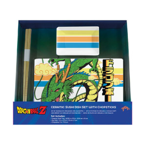 Dragon Ball Z Keramik Sushi Set mit Essstäbchen Shenron