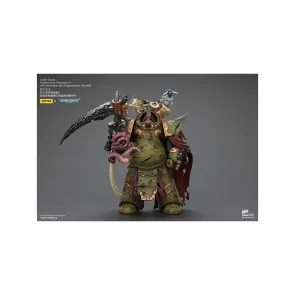 Warhammer 40k Actionfigur 1/18 Death Guard Deathshroud Terminator 2 with Manreaper and Plaguespurter Gauntlet 14 cm 