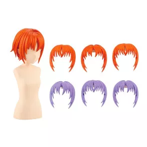 Sousai Shojo Teien Model Kit Zubehör-Set 1/10 After School Short Wigs Type A Orange & Purple