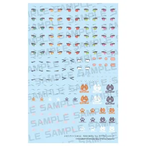 Megami Device M.S.G. Zubehör-Set für Plastic Model Kits 1/1 Puni Mofu Lang Eye Decal Set