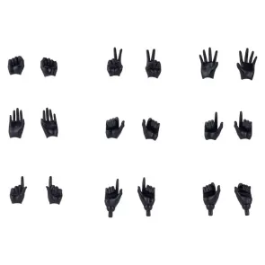 Megami Device M.S.G. Zubehör-Set für Plastic Model Kits 1/1 09 Hand Set Skin Color Black