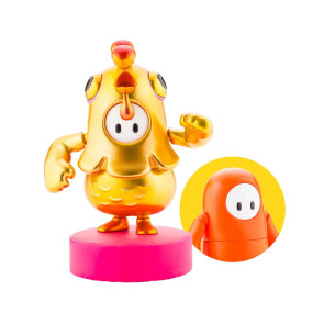 Fall Guys Legendary Edition Orangeade / Golden Chicken Costume Actionfigur 8 cm