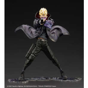 Trigun Stampede ARTFXJ Statue 1/8 Vash the Stampede The Gunman in Black Ver. 22 cm
