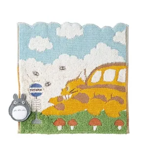 Mein Nachbar Totoro Mini-Handtuch Catbus on it's way 25 x 25 cm