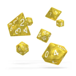 Oakie Doakie Dice Würfel RPG-Set Marble - Gelb (7)