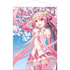 Hatsune Miku Wandrolle Cherry Blossom 50 x 70 cm
