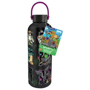 Minecraft Maskottchen Metall Trinkflasche mit Trageschlaufe