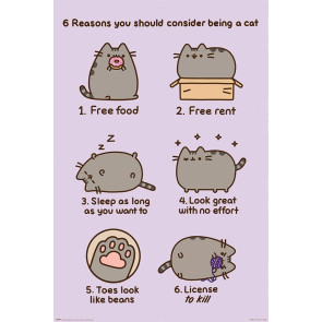 Pusheen Poster Set Reasosn to be a Cat 61 x 91 cm (4)