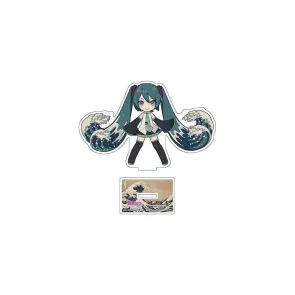 Hatsune Miku x Katsushika Hokusai iXima Die-Cut Acrylaufsteller The Great Wave off Kanagawa (Chibi) 10 cm (5)