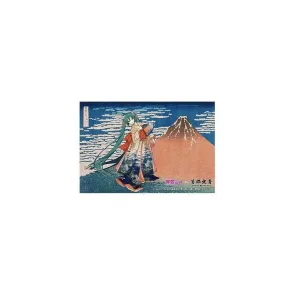 Hatsune Miku x Katsushika Hokusai iXima Postcard Fine Wind, Clear Morning (10)