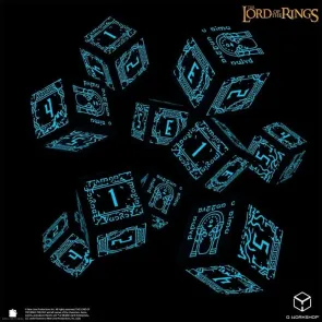Der Herr der Ringe: 10er D6 Würfelset Moria (Glow in the dark)