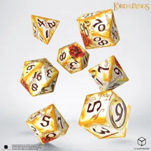 Der Herr der Ringe Full Art 7er-Würfelset Ringträger (Whitefire Radiance)