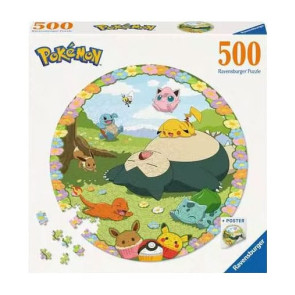 Pokémon Rund-Puzzle Blumige Pokémon (500 Teile)