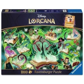 Disney Lorcana Puzzle Glimmers of the Realm: Emerald (1000 Teile)