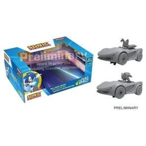 Sonic the Hedgehog Pull & Speed Auto mit Rückziehmotor Sonic Racing CrossWorlds - Twinpack