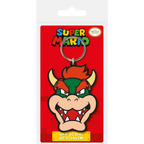 Super Mario Gummi-Schlüsselanhänger Bowser 6 cm