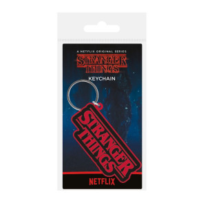 Stranger Things Gummi-Schlüsselanhänger Logo 6 cm