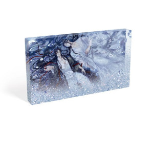 Grandmaster of Demonic Cultivation Acryl Block mit Glitzer Wei Wuxian & Lan Wangji Galaxy 17 x 10 cm